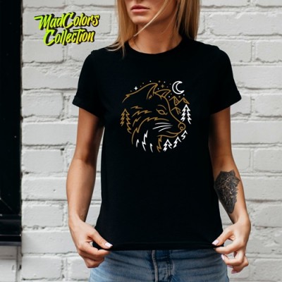 Дамска тениска MadColors - Wolf